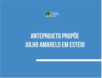 Anteprojeto de Lei propõe Julho Amarelo em Esteio 