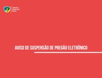 Aviso de suspensão do pregão eletrônico nº 15/2020