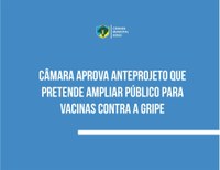 Câmara aprova anteprojeto que pretende ampliar público para vacinas contra a gripe