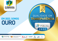 Câmara de Esteio recebe o Selo Ouro no Radar Nacional da Transparência Pública