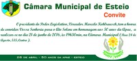 Câmara de Vereadores homenageia 50 anos da Apae hoje