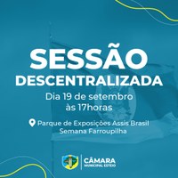 Câmara promove sessão no Parque Assis Brasil