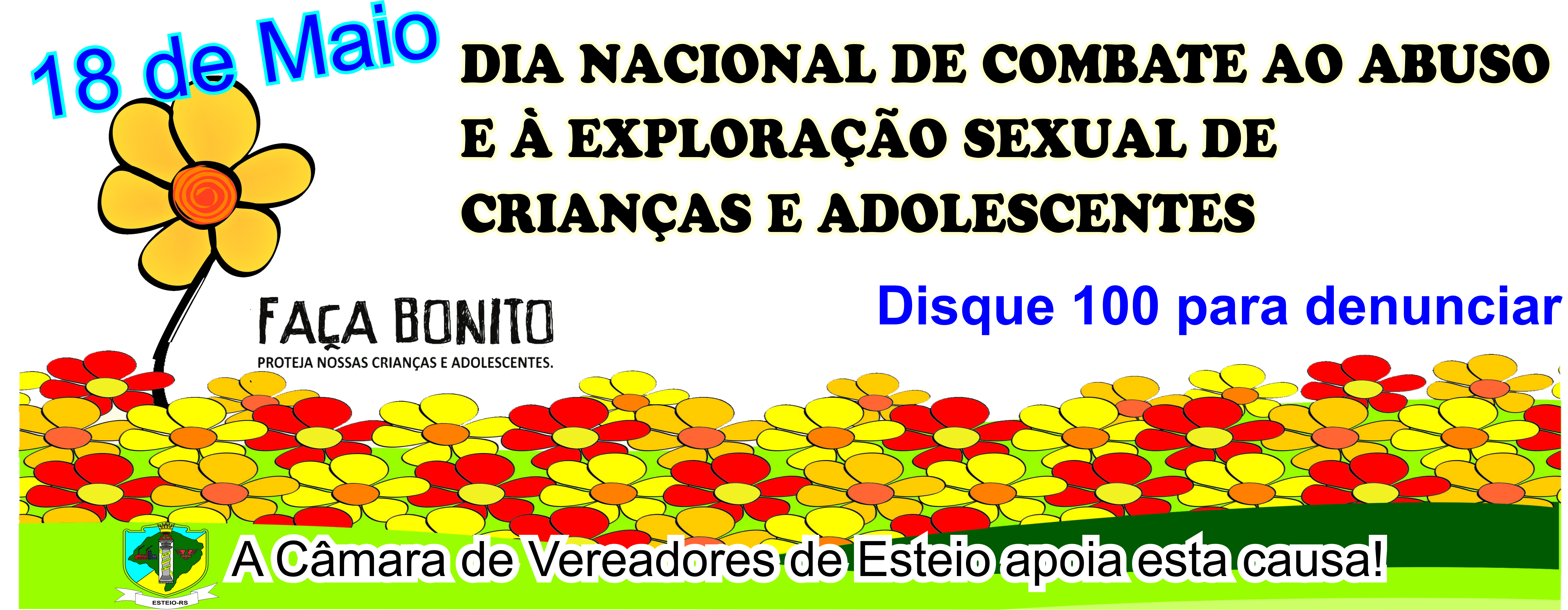 Câmara será parceira nas atividades do Dia Nacional de Combate ao Abuso e à Exploração Sexual de Crianças e Adolescentes
