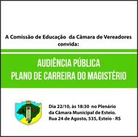 Comissão de Educação debate Plano de Carreira do Magistério em audiência pública na segunda-feira, 22