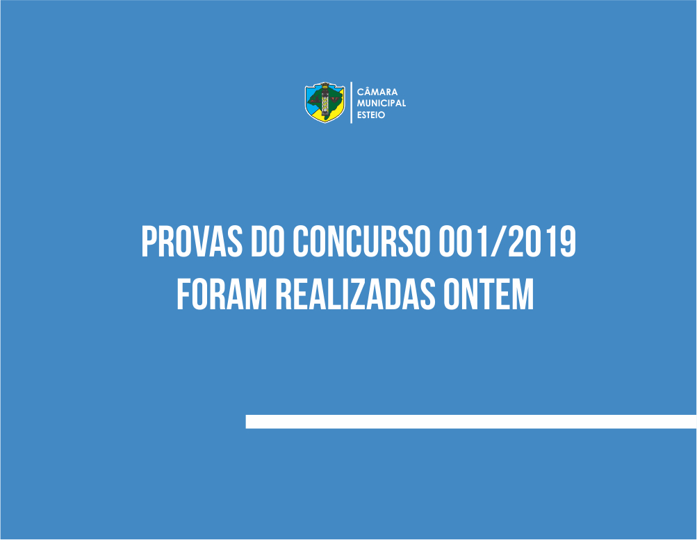 Concurso da Câmara de Esteio tem 70% de taxa de participação