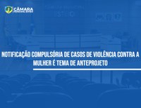 Contra a violência à mulher, vereador sugere notificação compulsória