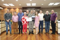 Coordenador do PROERD em Esteio é homenageado na Câmara de Vereadores