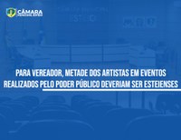 Esteio pode ter cota de 50% de artistas locais em eventos 