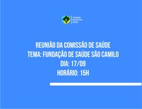Fundação São Camilo volta a ser pauta de reunião da Comissão de Saúde