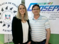 Harri Zanoni participa da posse da nova delegada de Esteio