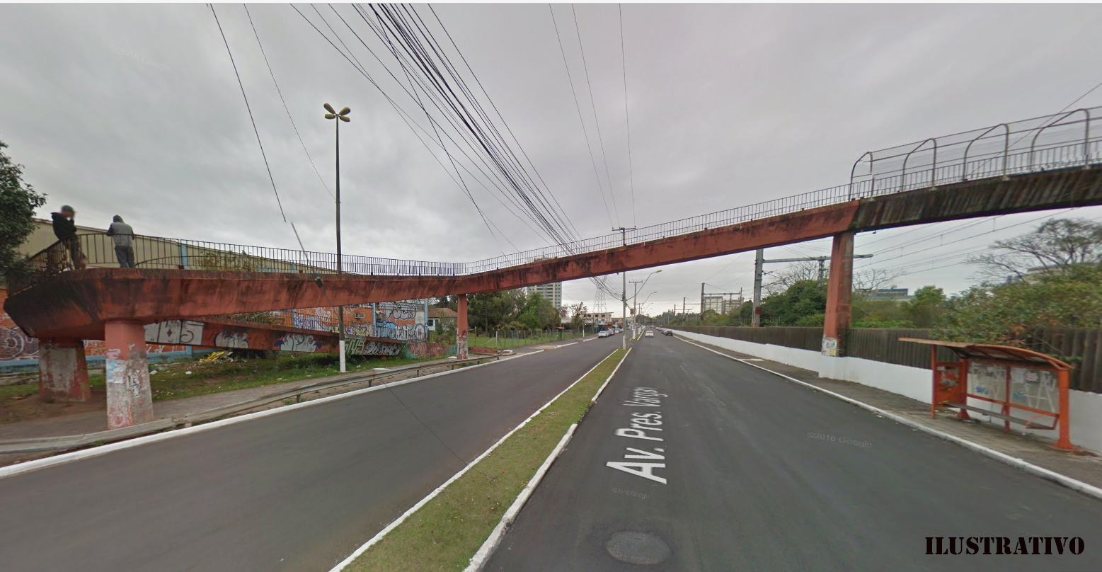 Lixão na passarela de acesso ao bairro Três Portos é tema de pedido na Câmara