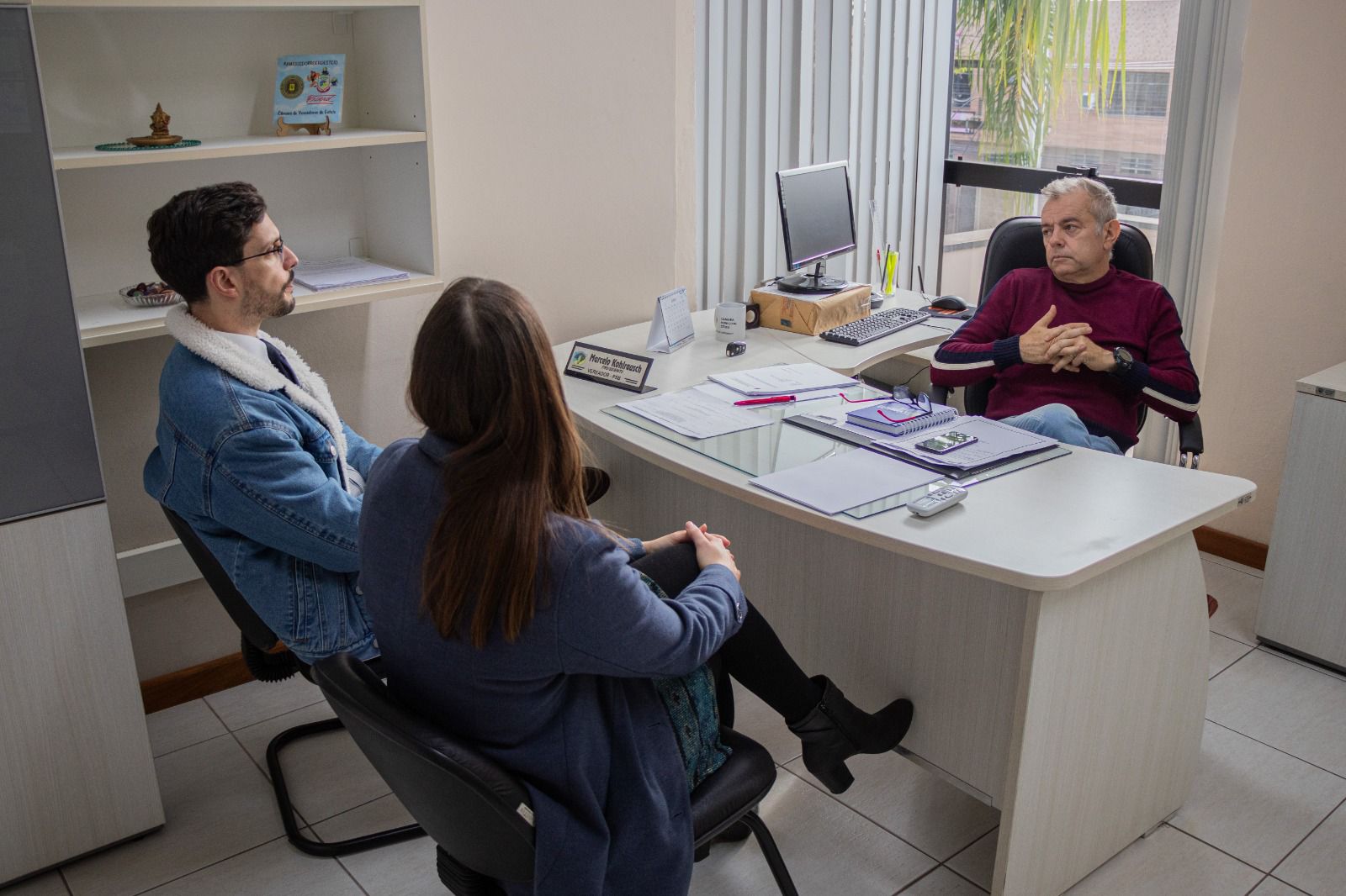 Marcelo Kohlrausch recebe visita da OAB/Esteio