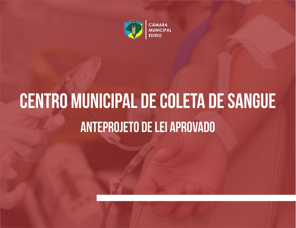 Mário Couto sugere instituir Centro Municipal de Doação de Sangue