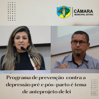 Programa de prevenção e diagnóstico contra a depressão pré e pós-parto  é tema de anteprojeto de lei