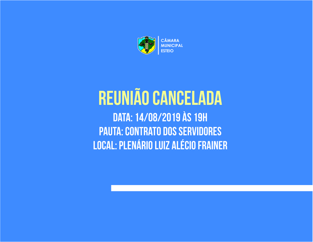 Reunião da Comissão de Educação é cancelada