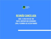 Reunião da Comissão de Educação é cancelada