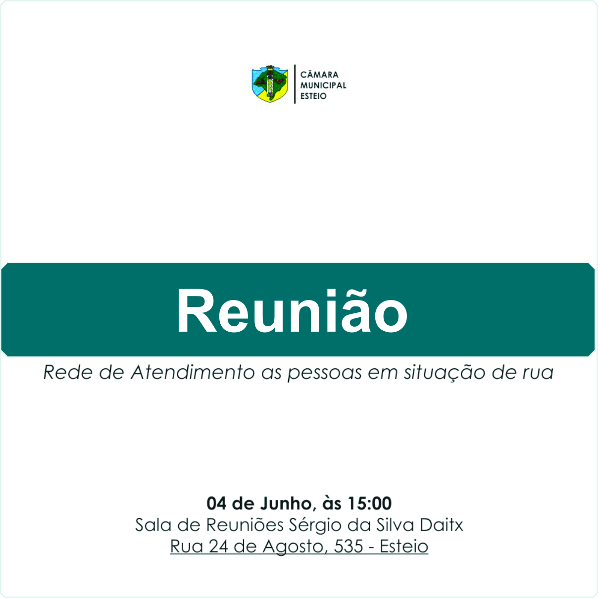 Reunião  vai tratar sobre a rede de atendimento para moradores de rua amanhã