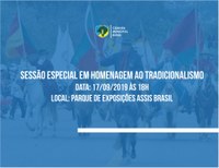 Semana Farroupilha: Câmara promove sessão descentralizada no Parque Assis Brasil