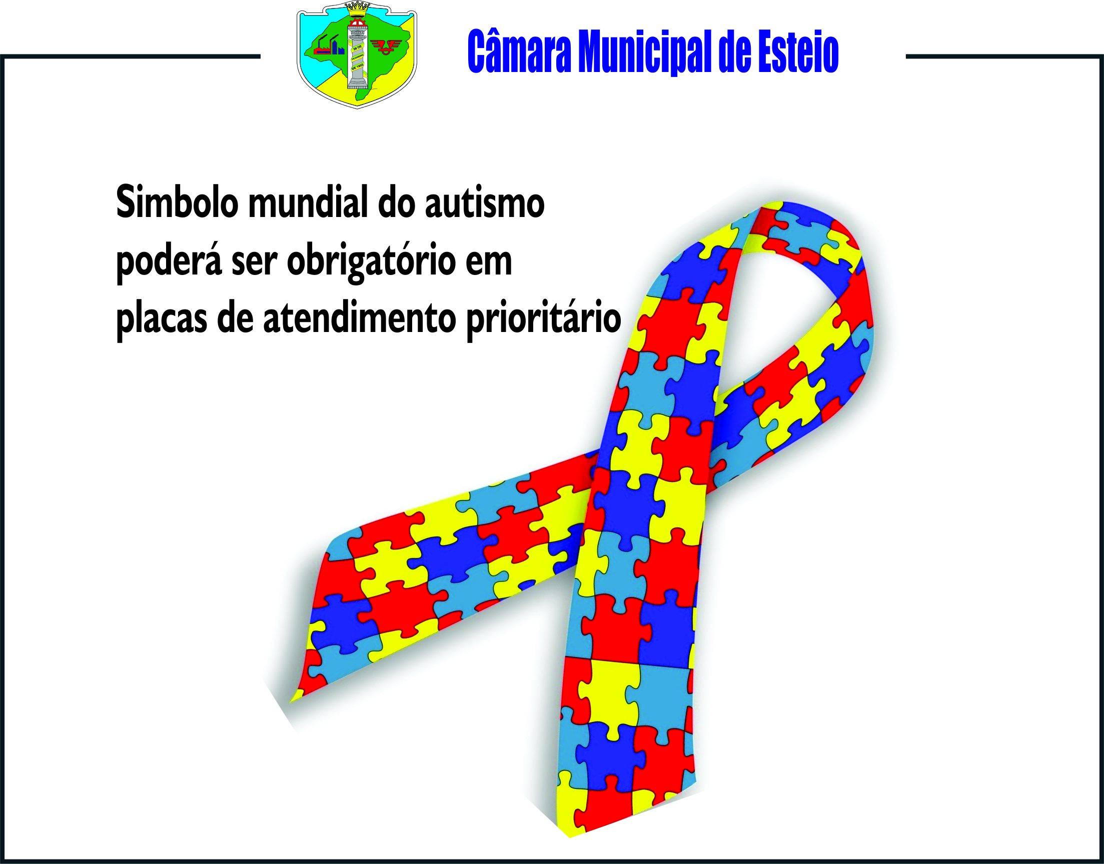 Símbolo do Autismo deverá fazer parte das placas de atendimento preferencial