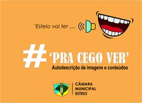 Vereador Mário Couto sugere programa "Pra Cego Ver"