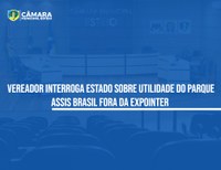 Uso e gastos com Parque Assis Brasil são questionados por vereador