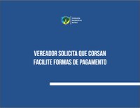 Vereador solicita adequações para pagamentos e atendimentos à Corsan de Esteio 