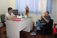 Vereador visita novo pároco do Imaculado Coração de Maria