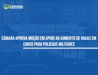 Vereadores aprovam moção em apoio aos brigadianos