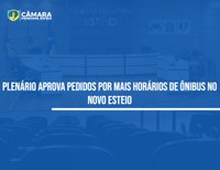 Parlamentares pedem mais horários de ônibus no Novo Esteio