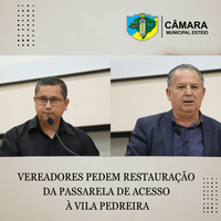 Vereadores pedem restauração da passarela de acesso à Vila Pedreira