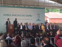 Visita de Temer ao RS: Vereadores participam de entrega de ambulâncias no Parque Assis Brasil